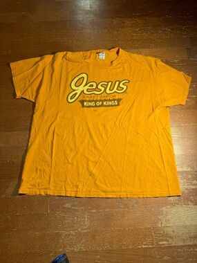 Y2K Jesus King of Saviors Reece’s Parody Graphic Tee